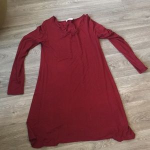 Gently used mini long sleeved dress size large.